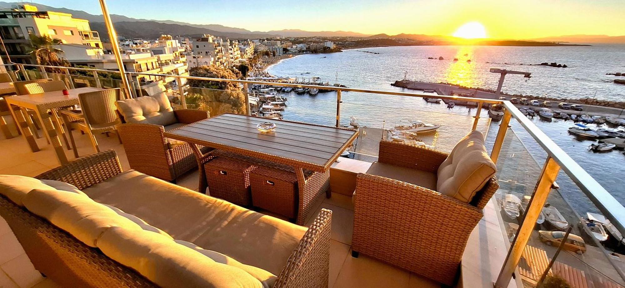 Apartamento Panoramic Sea View La Canea Exterior foto